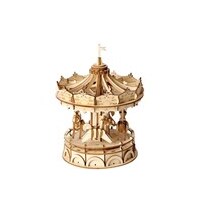 Classical 3D Wooden Merry Go Round image