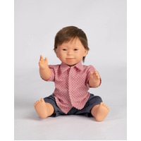 Anatomically Correct - Doll with Down Syndrome features - boy - Brunette (40cm) Vinyl Body image
