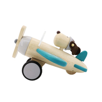 Retro Plane with Cute Dog Pilot - Large image