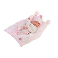 Llorens Vinyl body baby doll - Bimba Con Cojin Rosa (35cm) image