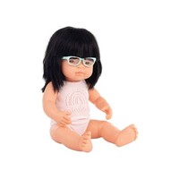 Baby Doll - Asian Girl with Glasses 38cm image