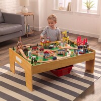 Adventure Town Railway Train Set & Table with EZ Kraft Assembly image