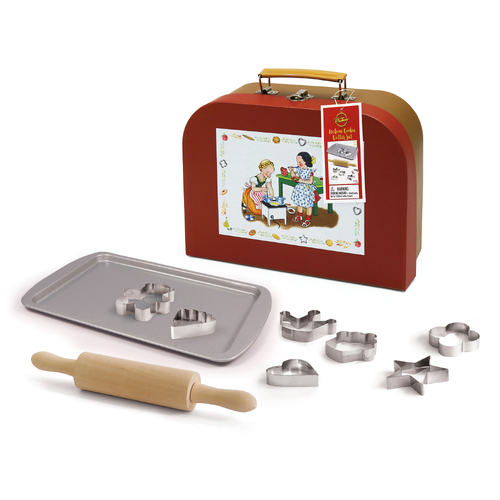 Delux Cookie Cutter Baking Set in carry case - 10 pce