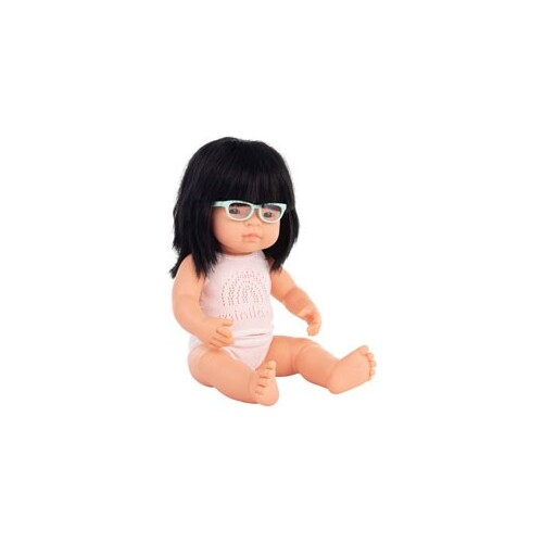 Baby Doll - Asian Girl with Glasses 38cm