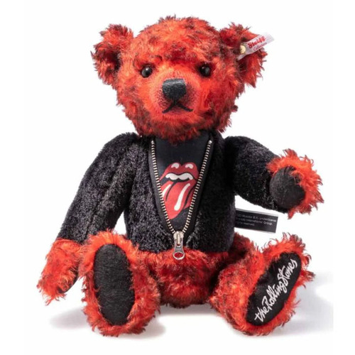 Steiff Rocks Limited Edition Teddy Bear - Rolling Stones, 34 cm