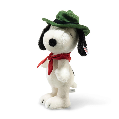 Steiff Snoopy Beagle Scout 50th Anniversary, 27 cm